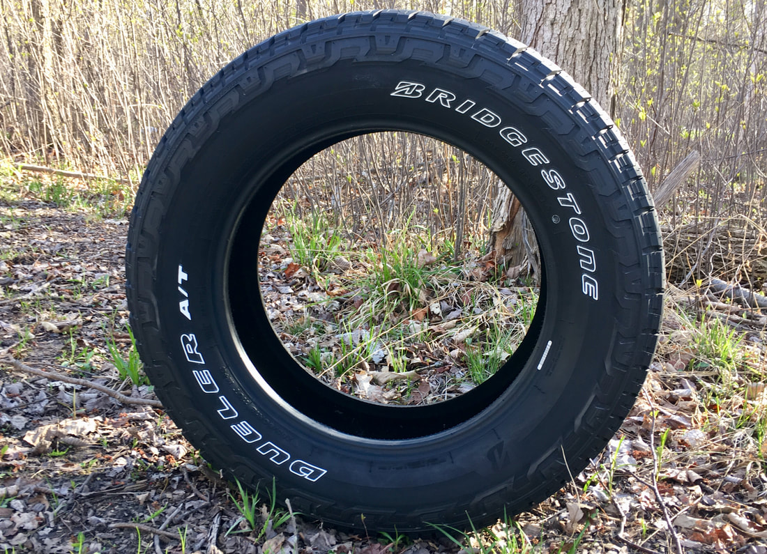 Bridgestone Dueler A/T REVO 3 side profile, entire tire